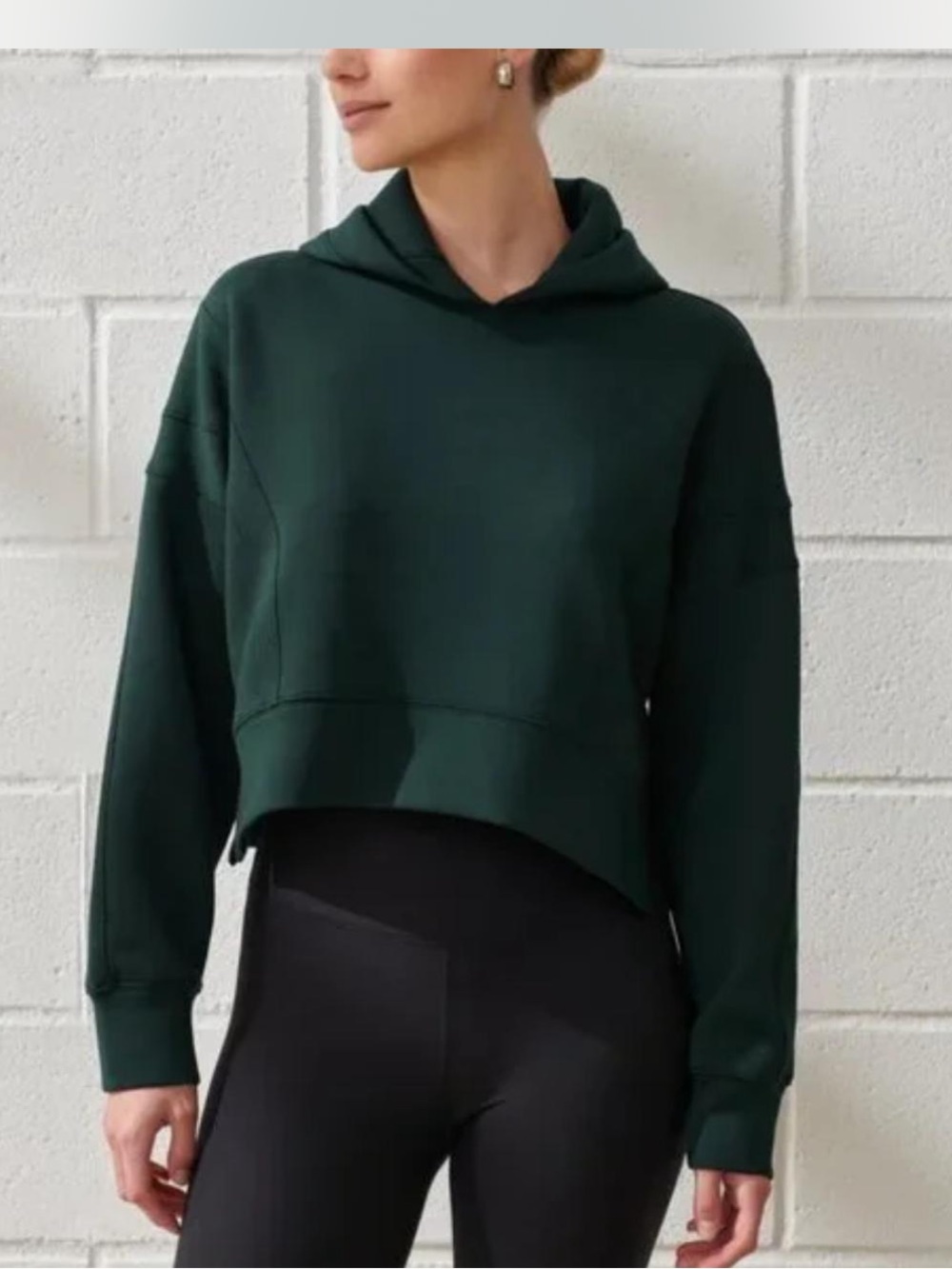 Abercrombie & Fitch YPB neoKNIT Hoodie Green Size Large Soft